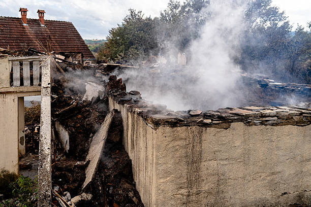 Professional Fire Damage Removal technician working in Round Hill, VA